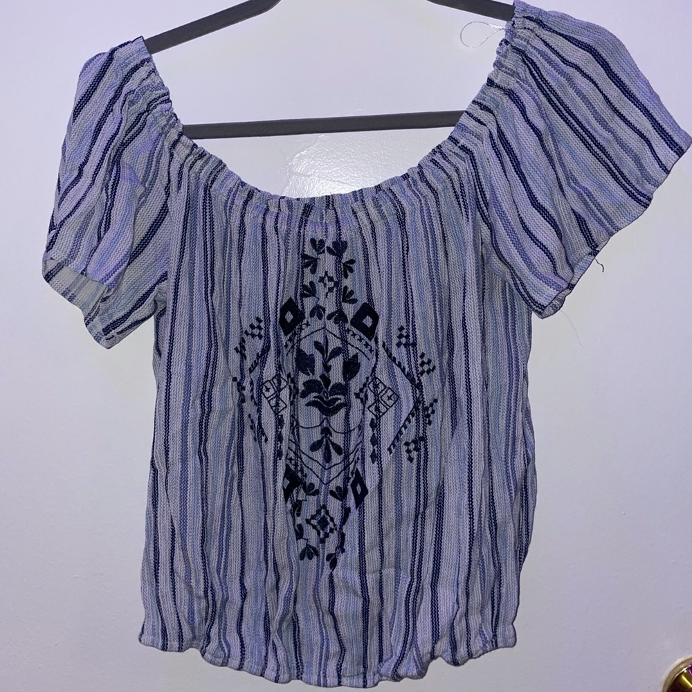 boho off the shoulder blouse
